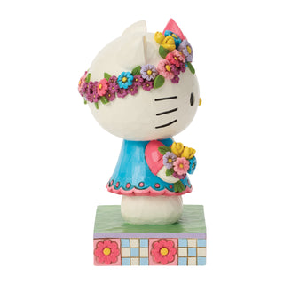 Jim Shore Sanrio: Hello Kitty with Flower Crown Figurine sparkle-castle