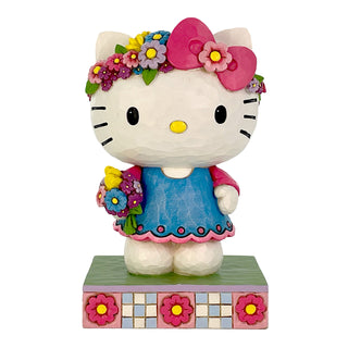 Jim Shore Sanrio: Hello Kitty with Flower Crown Figurine sparkle-castle