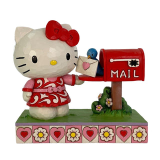 Jim Shore Sanrio: Hello Kitty Valentines Mailbox Figurine