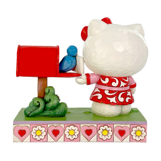 Jim Shore Sanrio: Hello Kitty Valentines Mailbox Figurine sparkle-castle