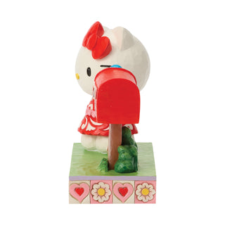 Jim Shore Sanrio: Hello Kitty Valentines Mailbox Figurine sparkle-castle