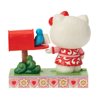 Jim Shore Sanrio: Hello Kitty Valentines Mailbox Figurine sparkle-castle