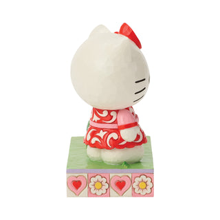 Jim Shore Sanrio: Hello Kitty Valentines Mailbox Figurine sparkle-castle