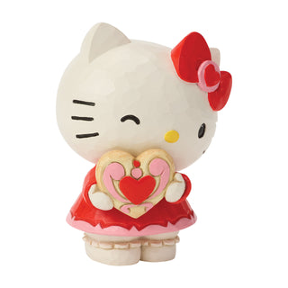 Jim Shore Sanrio: Hello Kitty with Heart Miniature Figurine sparkle-castle