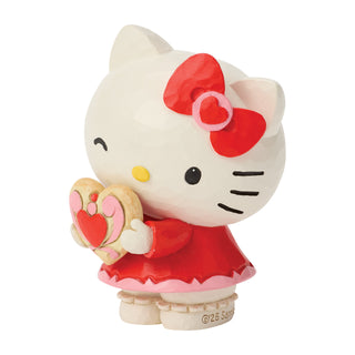 Jim Shore Sanrio: Hello Kitty with Heart Miniature Figurine sparkle-castle