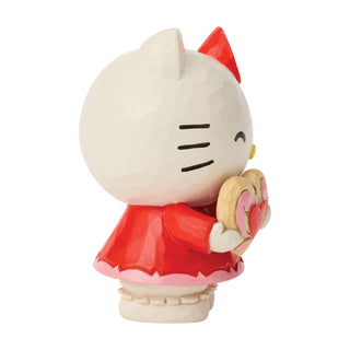 Jim Shore Sanrio: Hello Kitty with Heart Miniature Figurine sparkle-castle