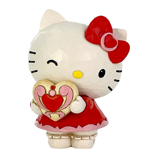 Jim Shore Sanrio: Hello Kitty with Heart Miniature Figurine sparkle-castle
