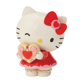 Jim Shore Sanrio: Hello Kitty with Heart Miniature Figurine sparkle-castle