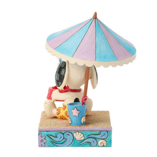 Jim Shore Peanuts: Snoopy Holding Woodstock/Bowl Figurine