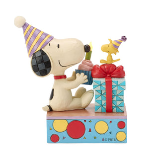 Jim Shore Peanuts: Birthday Snoopy Figurine Figurine