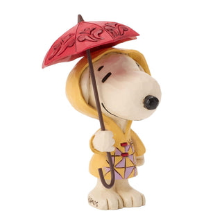 Jim Shore Peanuts: Snoopy in Raincoat Mini Figurine