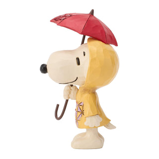 Jim Shore Peanuts: Snoopy in Raincoat Mini Figurine