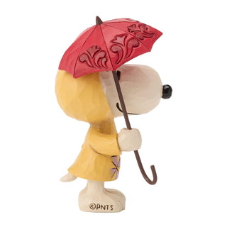 Jim Shore Peanuts: Snoopy in Raincoat Mini Figurine