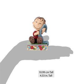 Jim Shore Peanuts: Linus Sitting with Blanket Figurine sparkle-castle