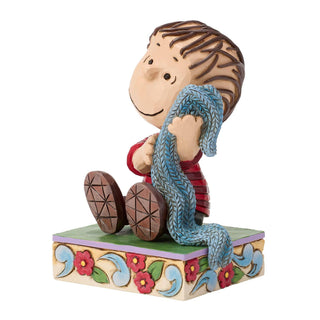 Jim Shore Peanuts: Linus Sitting with Blanket Figurine