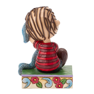 Jim Shore Peanuts: Linus Sitting with Blanket Figurine
