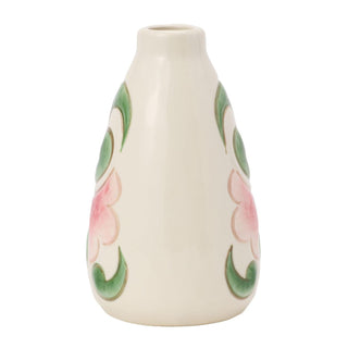 Jim Shore Heartwood Creek: Cream with Floral Vase Vase