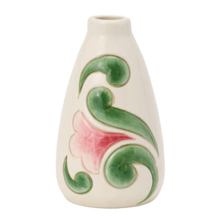 Jim Shore Heartwood Creek: Cream with Floral Vase Vase