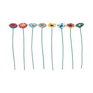 Jim Shore Heartwood Creek: Flowers 8 PC Assorted Ceramic Flowers