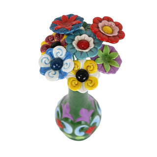 Jim Shore Heartwood Creek: Flowers 8 PC Assorted Ceramic Flowers