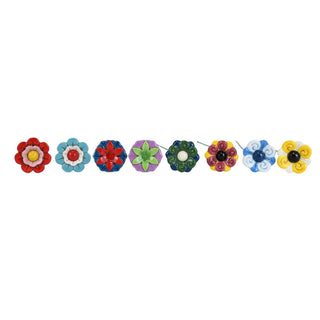 Jim Shore Heartwood Creek: Flowers 8 PC Assorted Ceramic Flowers