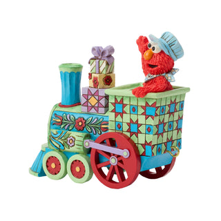 Jim Shore Sesame Street: Elmo Train Engine Figurine sparkle-castle