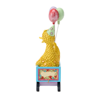 Jim Shore Sesame Street: Big Bird Birthday Train Car Figurine sparkle-castle