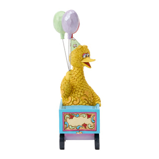 Jim Shore Sesame Street: Big Bird Birthday Train Car Figurine sparkle-castle