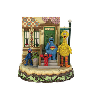 Jim Shore Sesame Street: Carved by Heart Sesame Street Neighborhood Figurine sparkle-castle