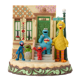Jim Shore Sesame Street: Carved by Heart Sesame Street Neighborhood Figurine sparkle-castle