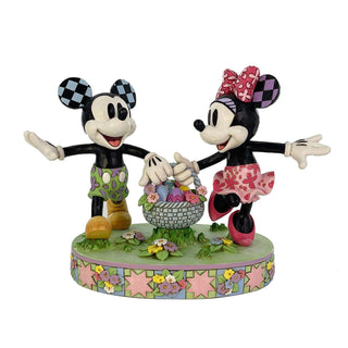 Jim Shore Disney: Mickey & Minnie Easter Basket Figurine