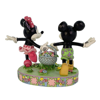 Jim Shore Disney: Mickey & Minnie Easter Basket Figurine