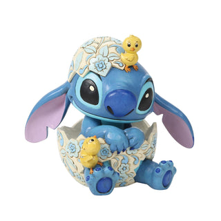 Jim Shore Disney: Stitch Egg with Chicks Figurine