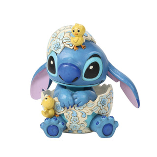 Jim Shore Disney: Stitch Egg with Chicks Figurine