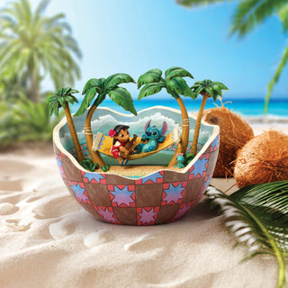 Jim Shore Disney Traditions: Lilo & Stitch in Coconut Figurine sparkle-castle