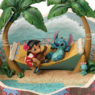 Jim Shore Disney Traditions: Lilo & Stitch in Coconut Figurine sparkle-castle