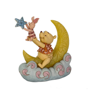 Jim Shore Disney: Pooh & Piglet LED Moon Figurine