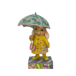 Jim Shore Heartwood Creek: Easter Bunny with Umbrella Figurine