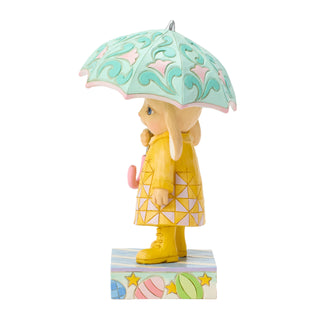 Jim Shore Heartwood Creek: Easter Bunny with Umbrella Figurine sparkle-castle