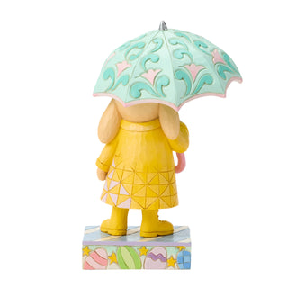 Jim Shore Heartwood Creek: Easter Bunny with Umbrella Figurine sparkle-castle