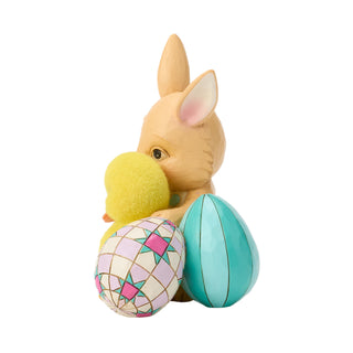Jim Shore Heartwood Creek: Easter Bunny Hugging Duckling Figurine
