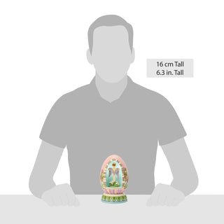 Jim Shore Heartwood Creek: Easter Rejoice LED Egg Diorama Figurine sparkle-castle
