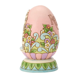 Jim Shore Heartwood Creek: Easter Rejoice LED Egg Diorama Figurine