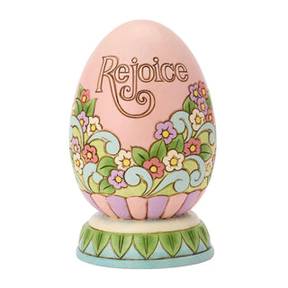 Jim Shore Heartwood Creek: Easter Rejoice LED Egg Diorama Figurine
