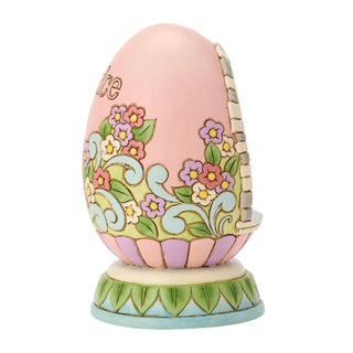 Jim Shore Heartwood Creek: Easter Rejoice LED Egg Diorama Figurine