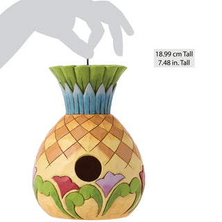 Jim Shore Heartwood Creek: Pineapple Birdhouse sparkle-castle