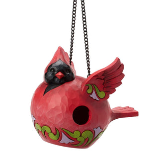 Jim Shore Heartwood Creek: Cardinal Birdhouse Birdhouse