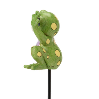 Jim Shore Heartwood Creek: Plant Stake Frog Plant Stake