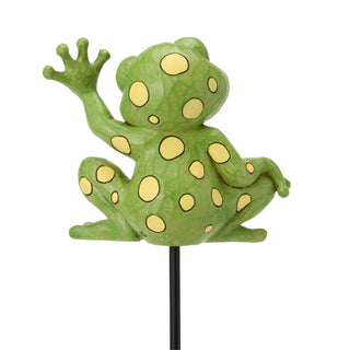 Jim Shore Heartwood Creek: Plant Stake Frog Plant Stake
