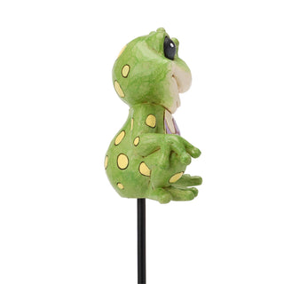 Jim Shore Heartwood Creek: Plant Stake Frog Plant Stake